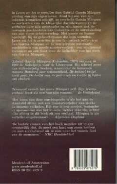 Leven om het te vertellen achterkant