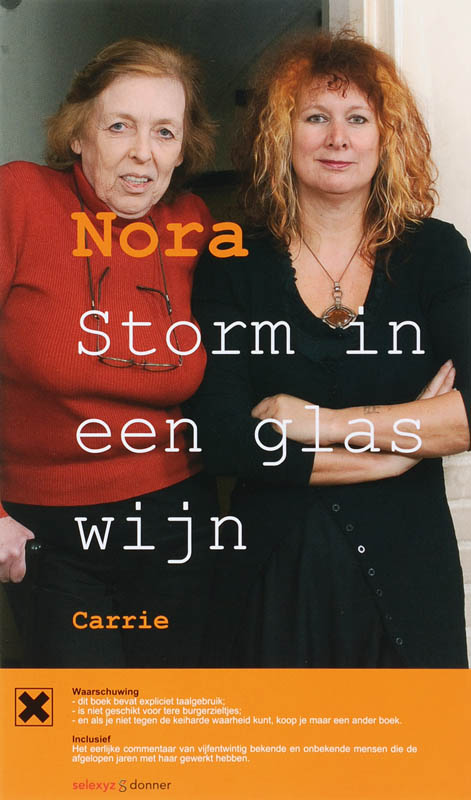 Nora Storm in een glas wijn