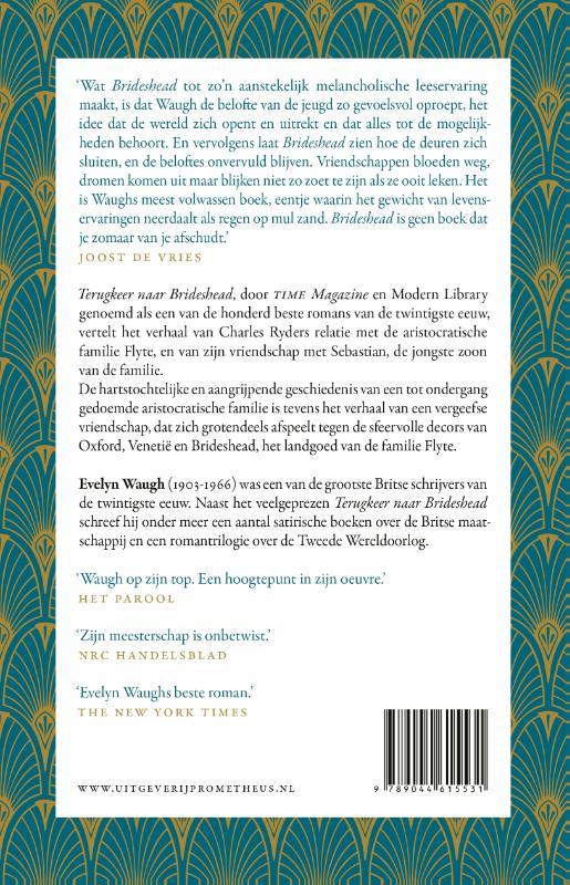 Terugkeer naar Brideshead achterkant