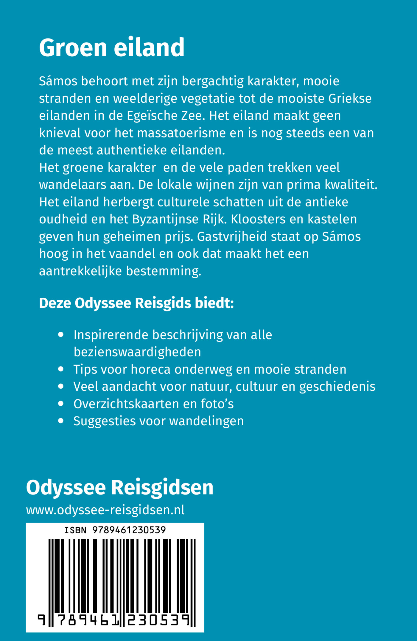 Sámos / Odyssee Reisgidsen achterkant