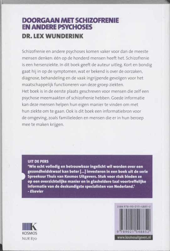 Doorgaan met schizofrenie / Spreekuur thuis achterkant