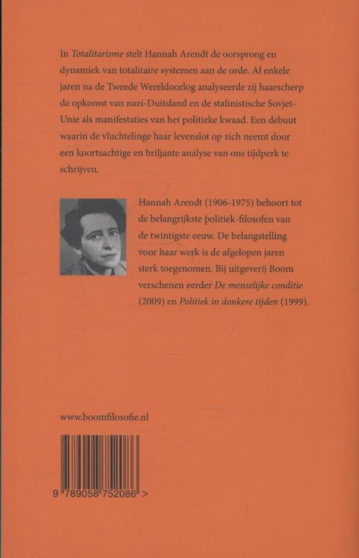 Totalitarisme, gevolgd door Het verval van de nationale staat en het einde van de rechten van de mens achterkant
