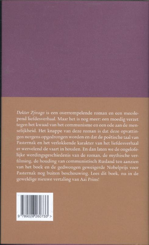 Dokter Zjivago / De Russische bibliotheek achterkant