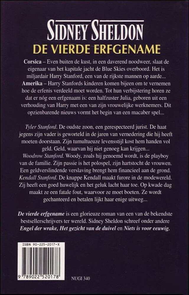 De vierde erfgename achterkant