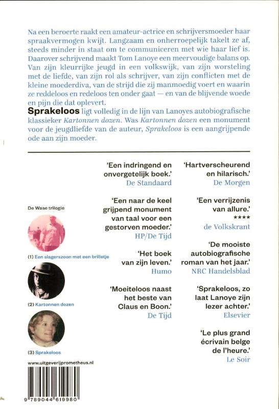 Sprakeloos / De Wase trilogie Sprakeloos / De Wase trilogie achterkant