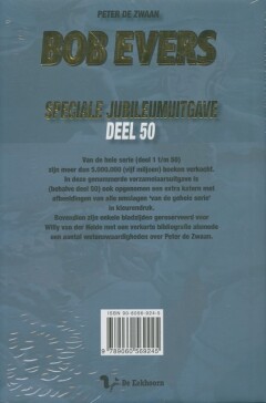 Rumoer in een rustgebied / Speciale jubileumuitgave / Bob Evers-serie / 50 achterkant