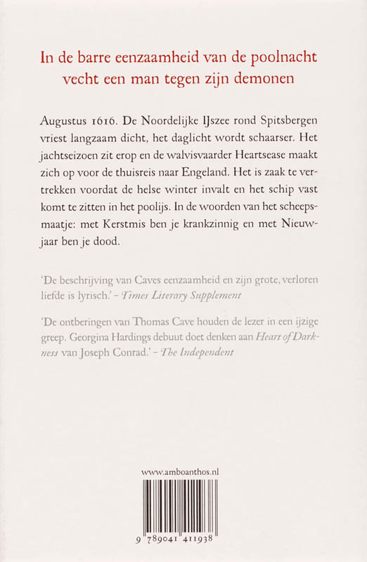 De eenzaamheid van Thomas Cave - Georgina Harding achterkant