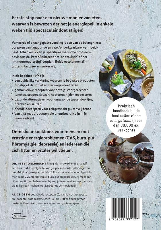 Homo energeticus kookboek achterkant
