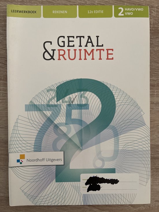 Getal & Ruimte 12e ed havo/vwo leerjaar 2 Rekenkatern