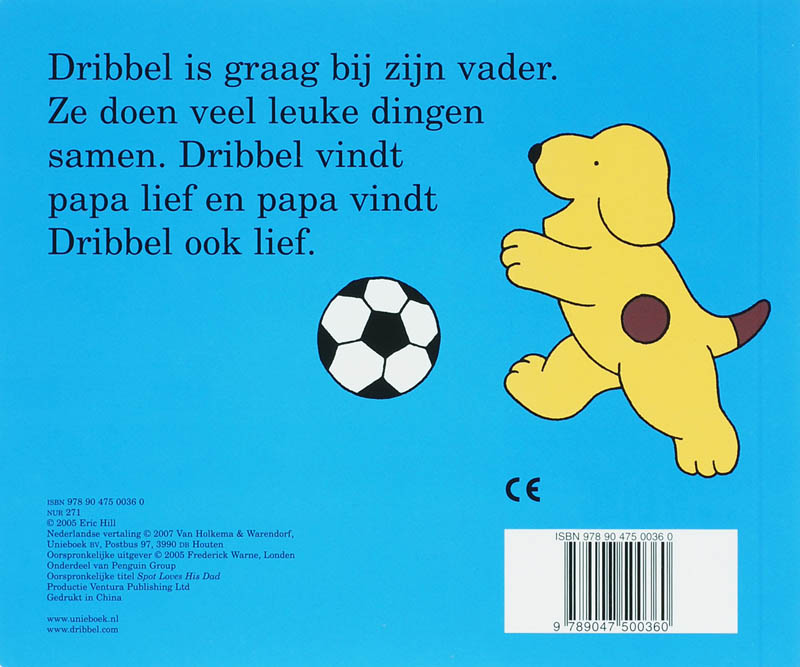 Dribbels lieve papa / Dribbel kartonboeken achterkant