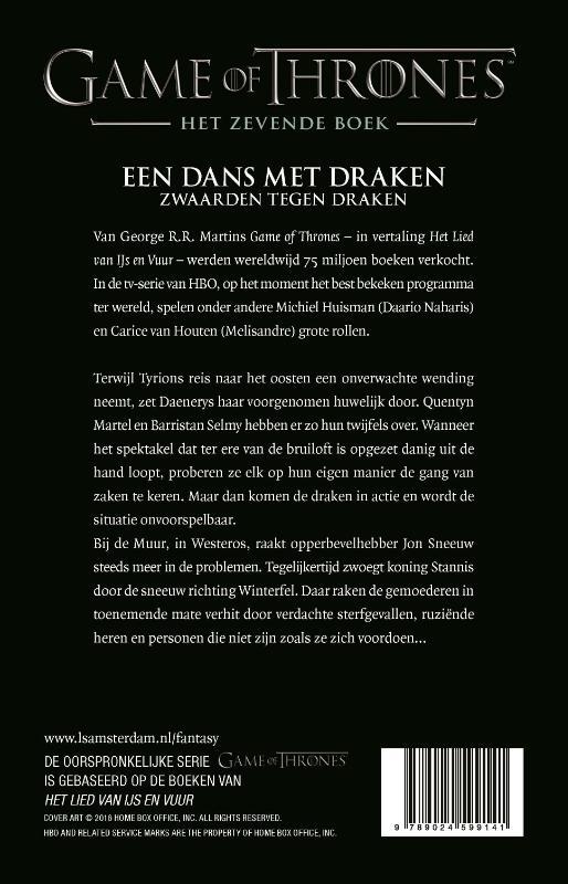Een dans met draken - Zwaarden tegen draken / Game of Thrones / 7 achterkant