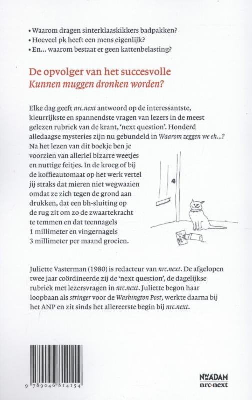 Waarom zeggen we eh? Waarom zeggen we eh...? achterkant