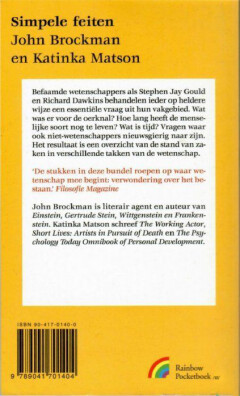 Simpele feiten / Rainbow pocketboeken / 420 achterkant