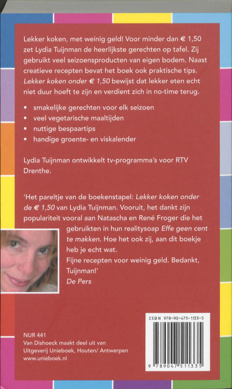 Lekker Koken Onder De 1.50 Euro achterkant