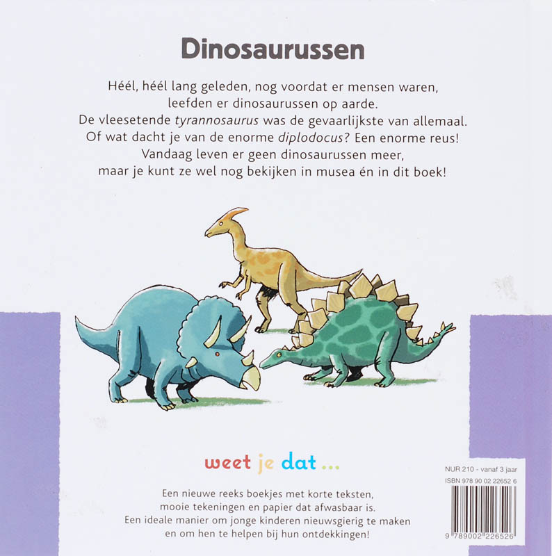 Dinosaurussen achterkant