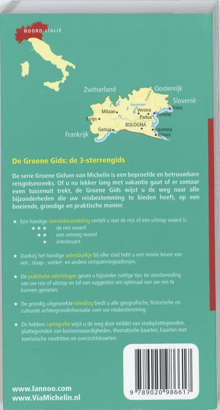 Noord-Italie / De Groene Reisgids achterkant