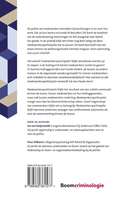 Medewerkersparticipatie bij de politie achterkant