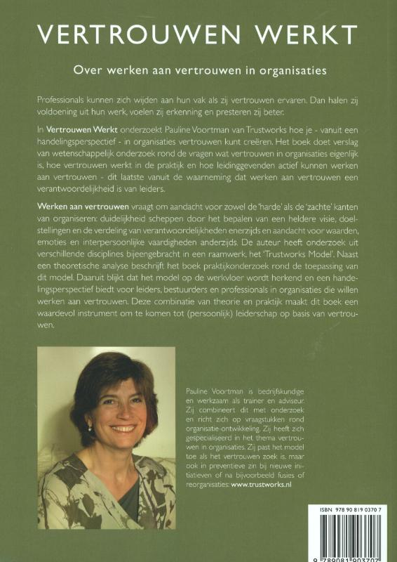 Vertrouwen werkt achterkant