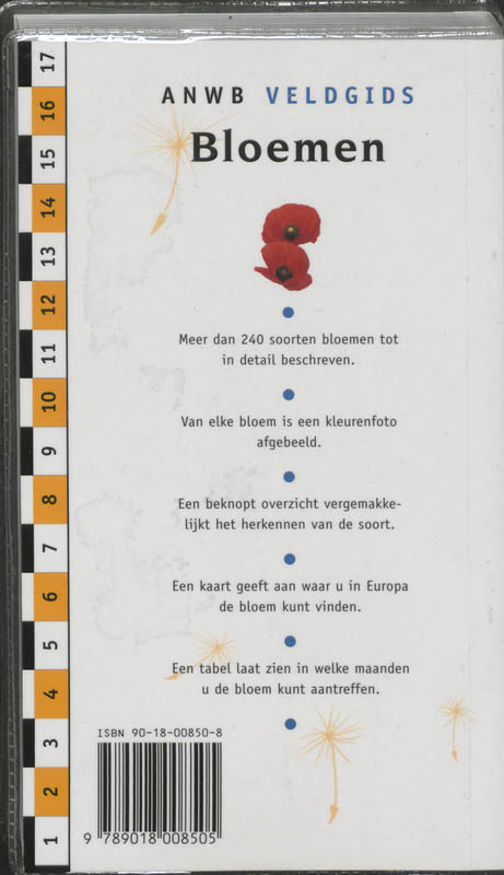 Bloemen van Nederland en omringende landen / ANWB veldgids achterkant