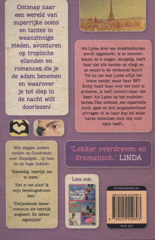 Stapelgek op hem en op hoge hakken achterkant