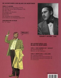 De U straal / De avonturen van Blake en Mortimer achterkant