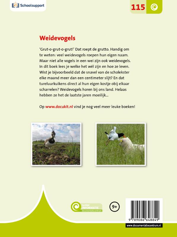 Weidevogels / Junior Informatie / 115 achterkant