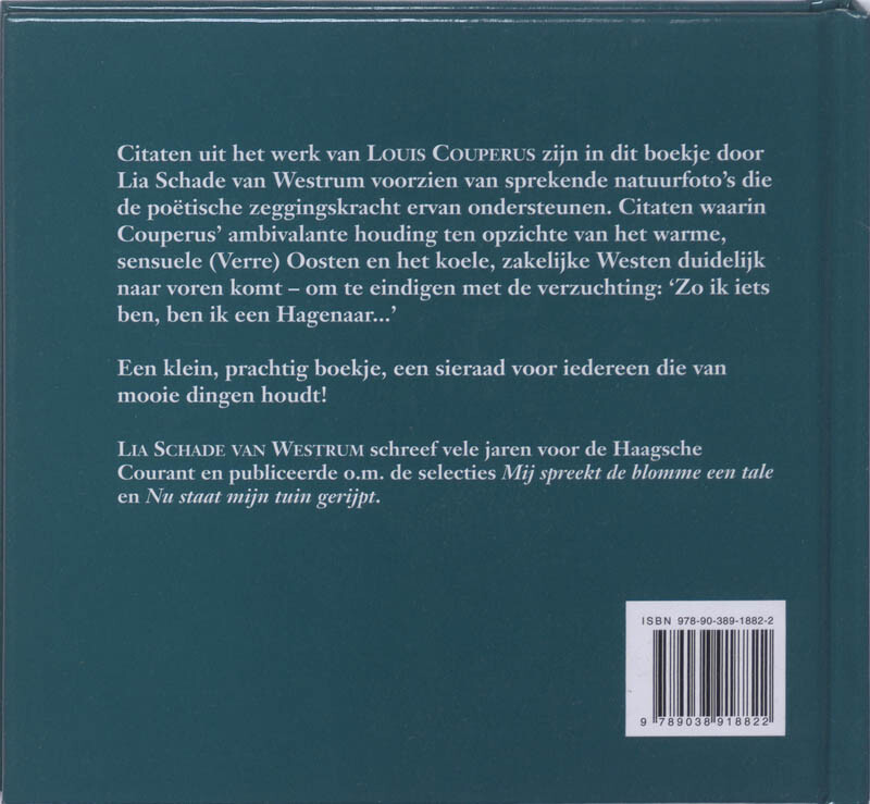 Uit en thuis met Couperus achterkant