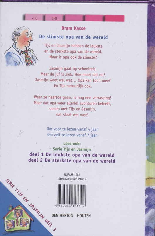 SLIMSTE OPA VAN DE WERELD, DE SLIMSTE OPA VAN DE WERELD, DE achterkant