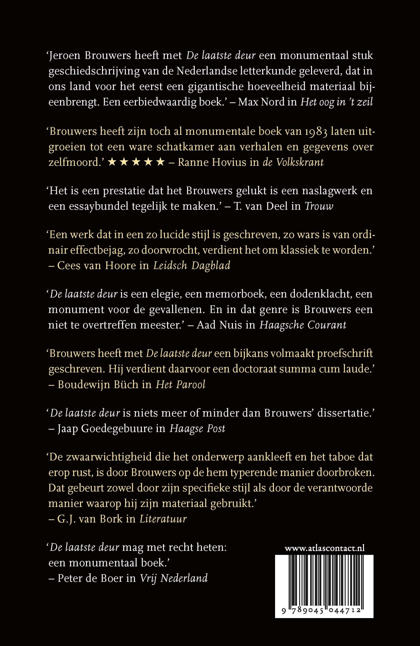 De laatste deur achterkant