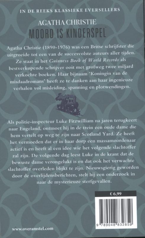 Moord is kinderspel / Agatha Christie achterkant