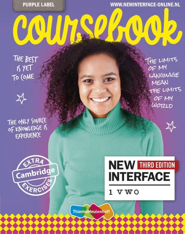 New interface Coursebook 1 vwo, Purple label