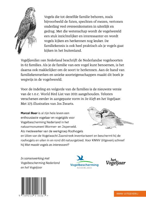 Vogelfamilies van Nederland achterkant