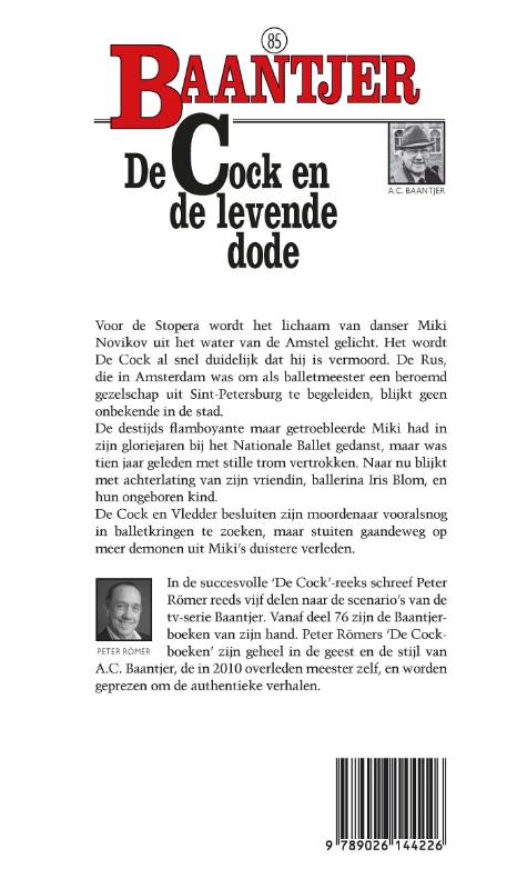 De Cock en de levende dode / Baantjer / 85 achterkant