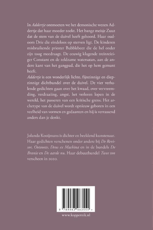 Addertje achterkant
