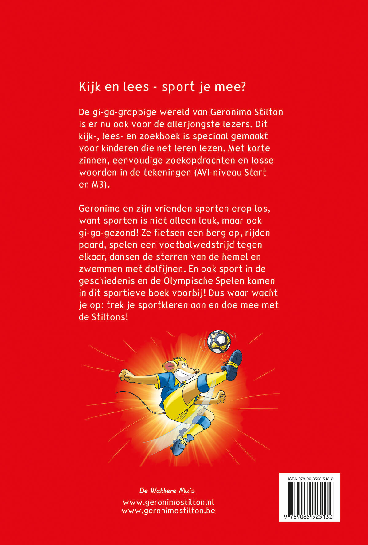 Sport je mee? / Kijk en lees leren lezen met Geronimo achterkant