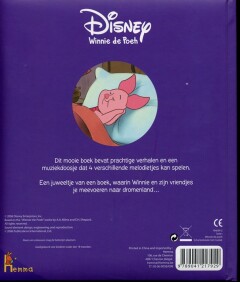 DISNEY WINNIE DE POEH - SCHATTENBOEK MET MUZIEk - N4699/2 achterkant