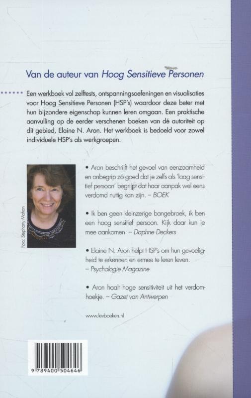 Het werkboek voor hoog sensitieve personen Het werkboek voor hoog sensitieve personen achterkant