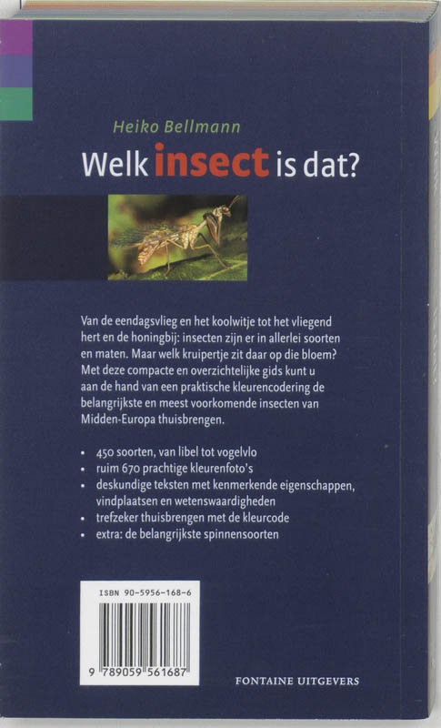 Welk insect is dat? achterkant