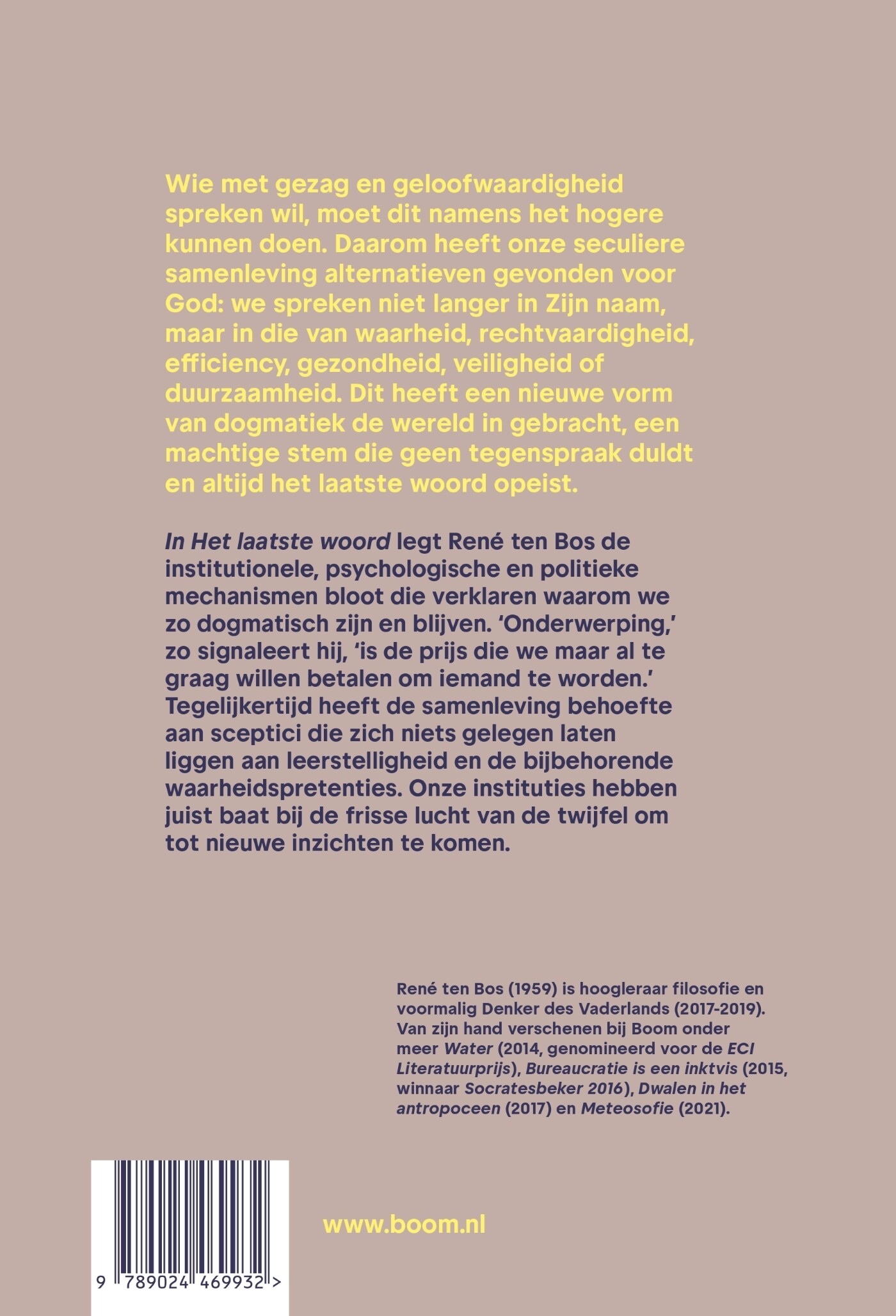 Het laatste woord achterkant