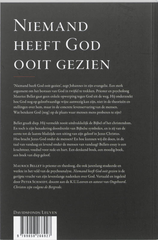 Niemand heeft God ooit gezien achterkant