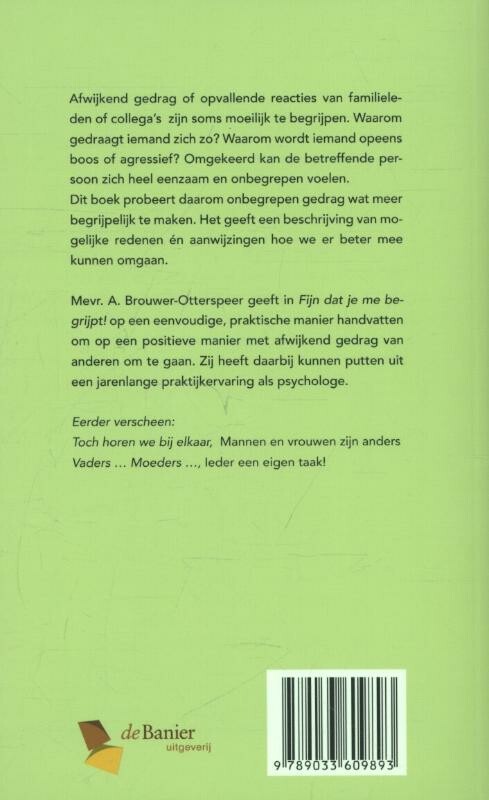 Fijn dat je me begrijpt! achterkant