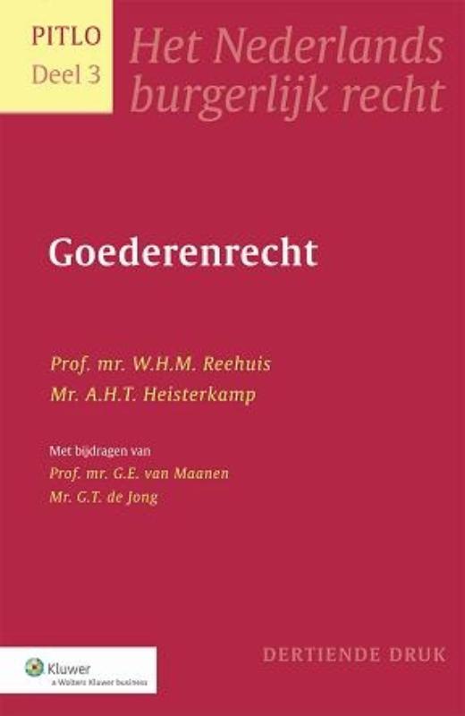 W.H.M. Reehuis Pitlo 3 - Goederenrecht