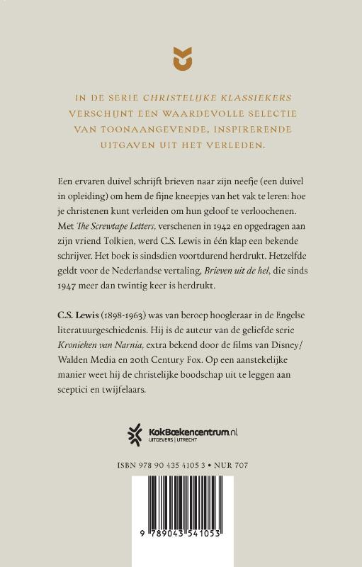 Brieven uit de hel / Christelijke Klassiekers achterkant