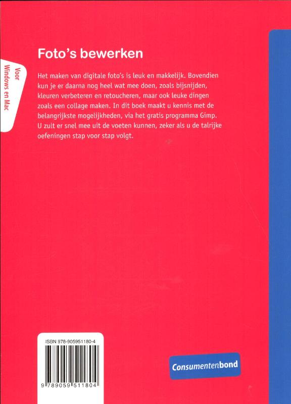 Foto's bewerken / PC-abc Foto's bewerken / PC-abc achterkant