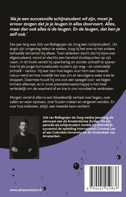 Morgen vertel ik alles achterkant