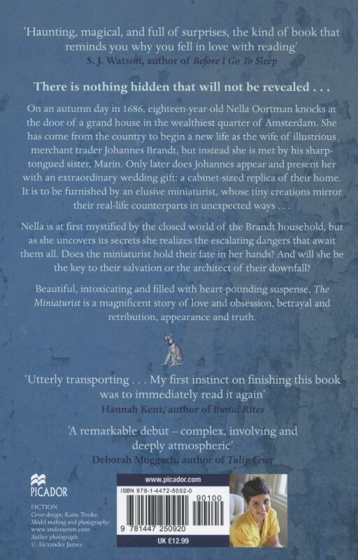 The Miniaturist achterkant