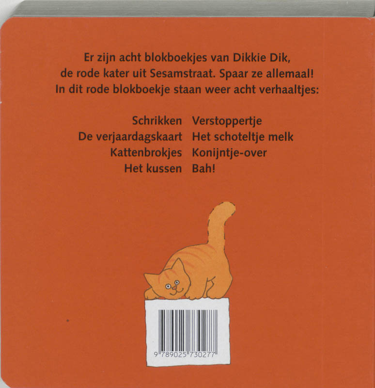 Het rode blokboekje / Dikkie Dik achterkant