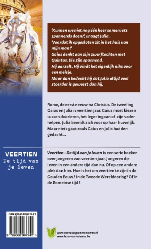 Romeinse tweeling / 14, de tijd van je leven / 2 achterkant