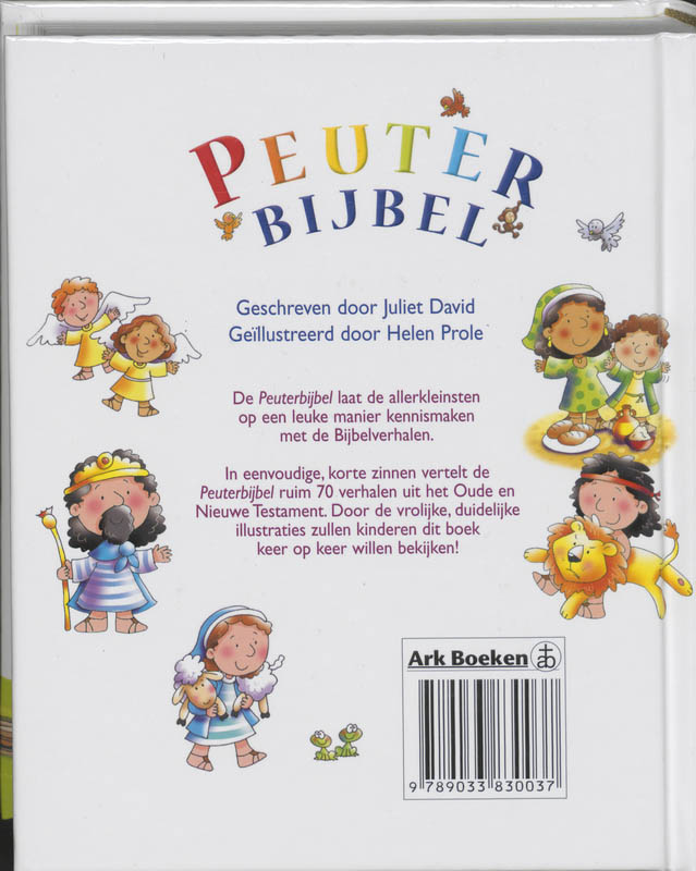 Peuterbijbel achterkant