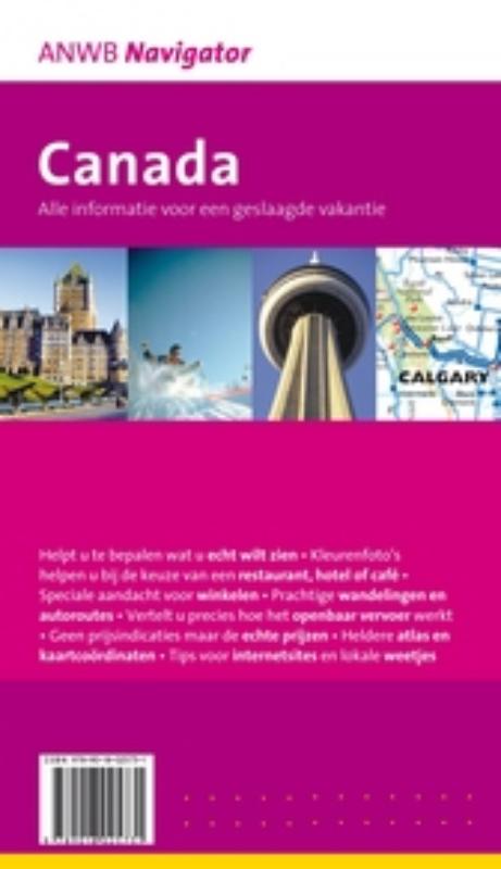 Canada / ANWB navigator Canada / ANWB navigator achterkant